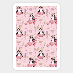 Penguin Ballerina Queen Magnet